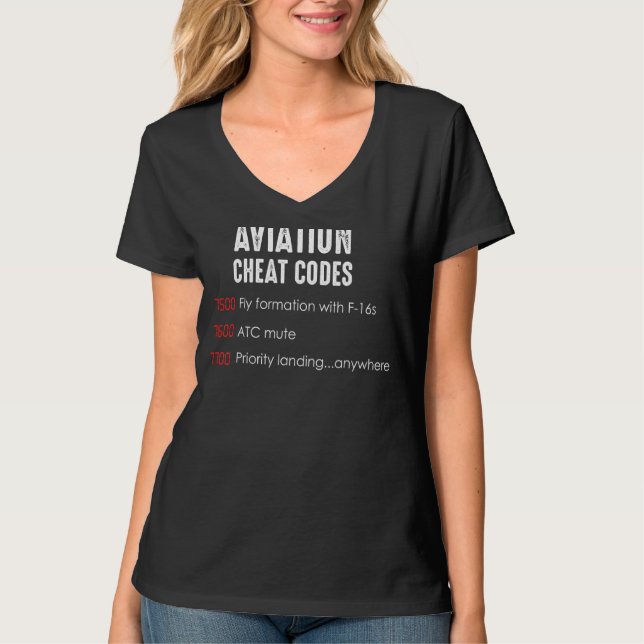 Camiseta Piloto del controlador de tráfico aéreo de códigos (Anverso)
