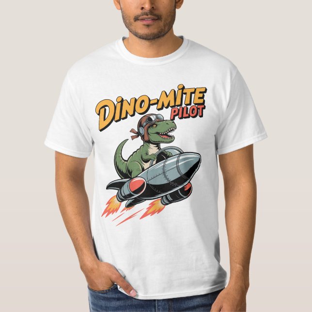 Camiseta Piloto Dino-mite (Anverso)