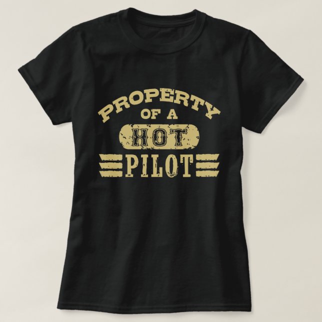 Camiseta Piloto divertido (Diseño del anverso)