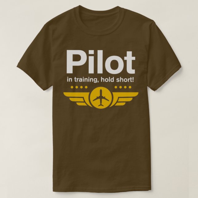 Camiseta Piloto en entrenamiento breve para piloto  (Diseño del anverso)