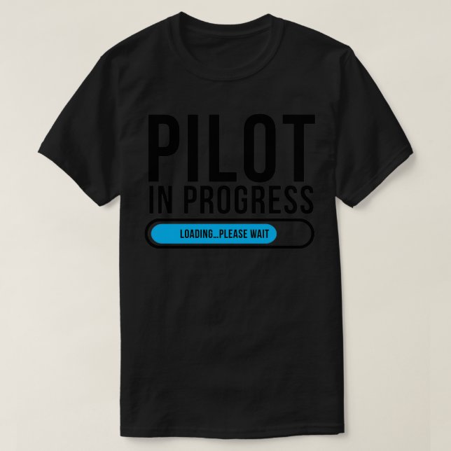 Camiseta Piloto en proceso de carga Por favor espere 1 (Diseño del anverso)