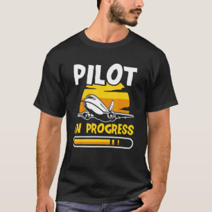 Camiseta Piloto En Progreso Avión Aviador Aviación