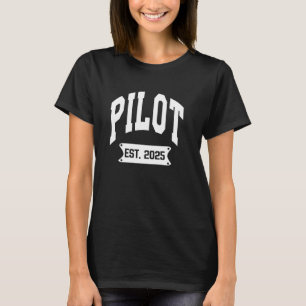 Camiseta Piloto Est 2025 Formación de Vuelo Grado de Aviaci