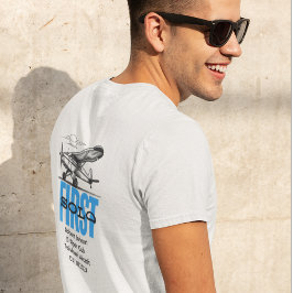 Camiseta Piloto Estudiante Primer Vuelo Solo Avión Nubes Pe