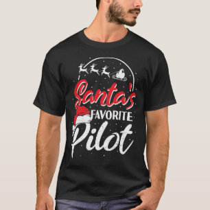 Camiseta Piloto favorito de Santa Claus - Piloto
