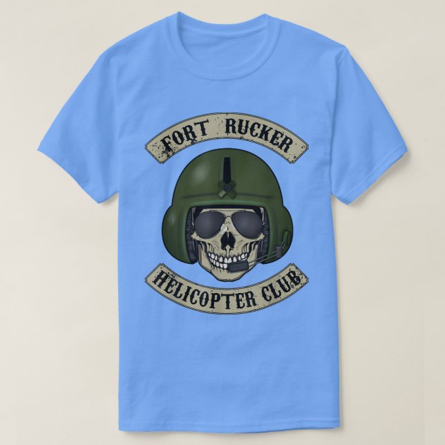 Camiseta Piloto Fort Rucker Helicopter Club T, Jefe de Trip (Diseño del anverso)