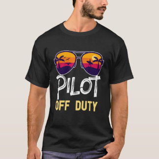 Camiseta Piloto Fuera De La Playa De Duty Time Off Summer V