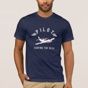 Camiseta Piloto navegando por los cielos, la aviación, simp