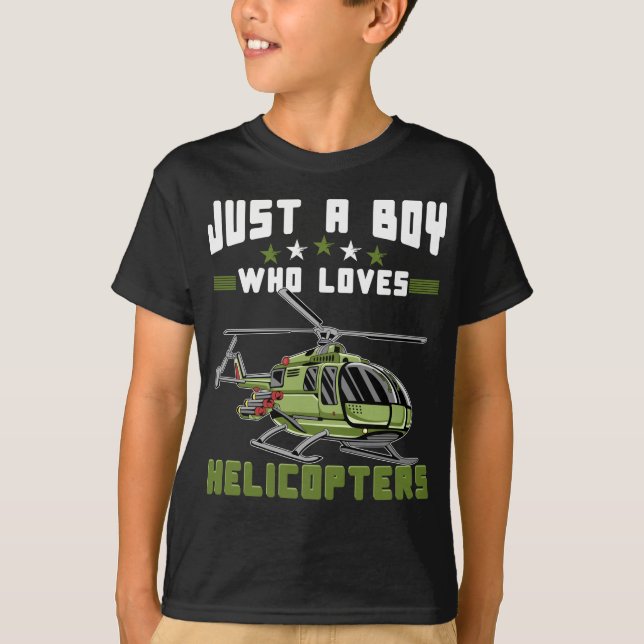 Camiseta Piloto para el futuro de Helicóptero Boy (Anverso)