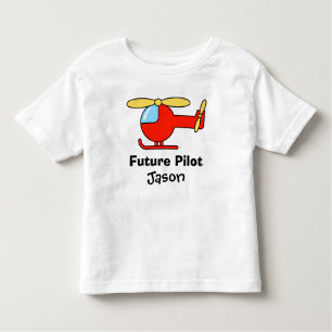 Camiseta piloto para niños con helicóptero de jugu