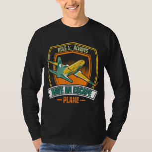 Camiseta Piloto piloto de aerolíneas Pun Escape de avión pi