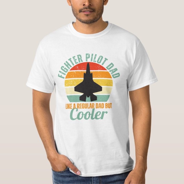 Camiseta Piloto piloto de combate Retro F-35 (Anverso)