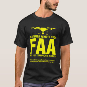 Camiseta Piloto piloto de drones certificado por Faa Divert