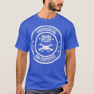Camiseta Piloto piloto de drones comerciales con certificac
