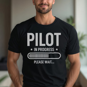 Camiseta Piloto Piloto De Estudiantes Graciosos En Curso