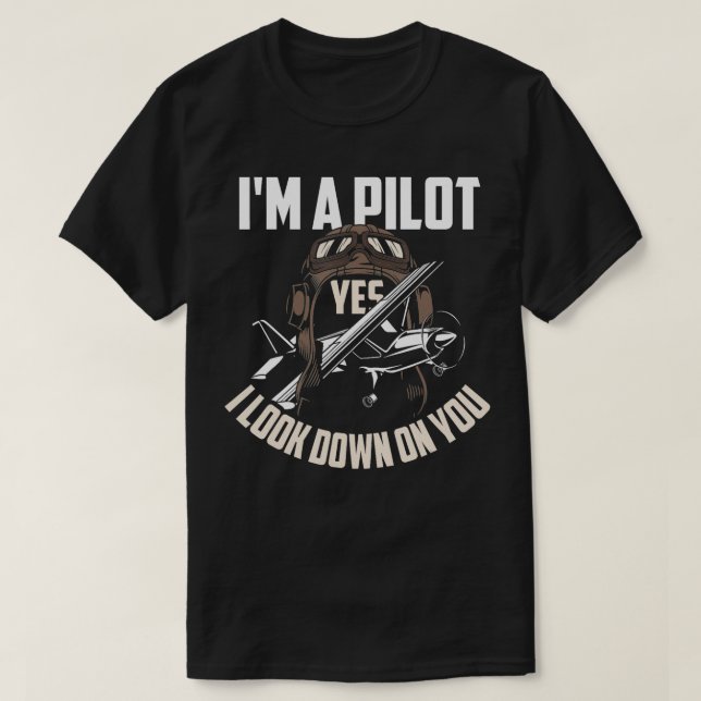 Camiseta Piloto piloto de humor divertido dice regalo (Diseño del anverso)