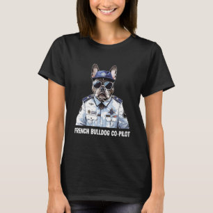 Camiseta Piloto piloto de la aerolínea francesa de perros q