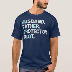 Camiseta Piloto piloto de protección para padres de marido