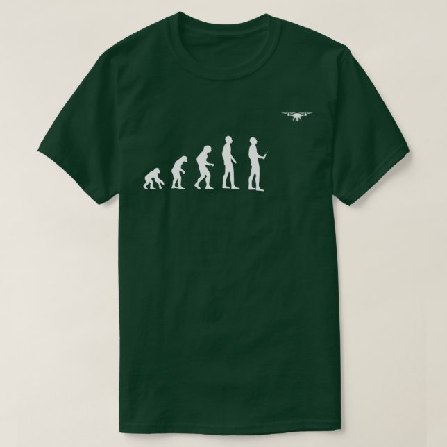 Camiseta Piloto piloto de regalo de drones de evolución de  (Diseño del anverso)