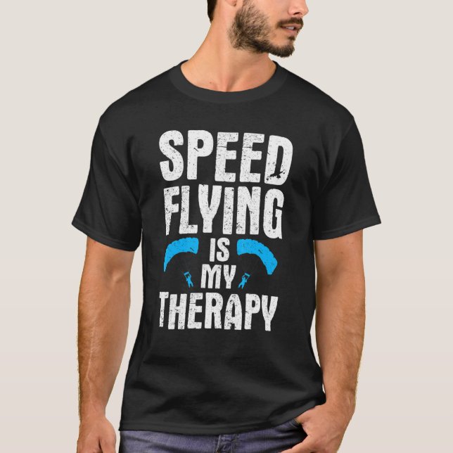 Camiseta Piloto piloto de vuelo de velocidad retro parapent (Anverso)