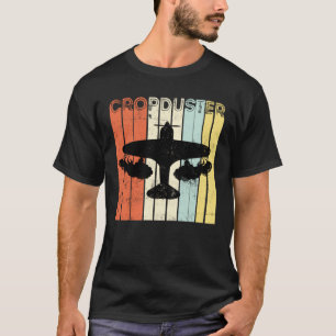Camiseta Piloto piloto del deflector de cosechas retro