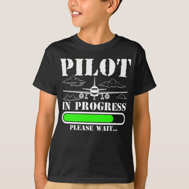 Camiseta Piloto piloto para la carga de vuelos divertidos e (Anverso)