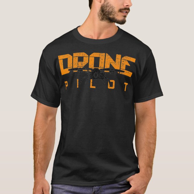 Camiseta Piloto Quadcopter de drones (Anverso)