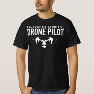 Camiseta Piloto Quadcopter UAV UAS de drones, parte 107