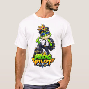 Camiseta Piloto Rana – Aviador Rana Real Divertido