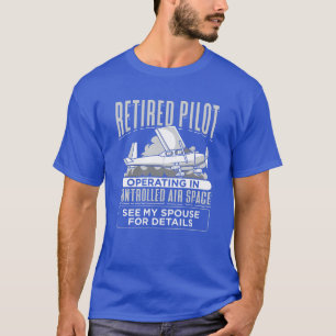 Camiseta Piloto retirado que opera en el espacio aéreo cont
