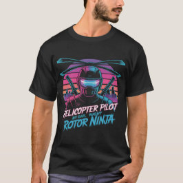 Camiseta Piloto Retro Synthwave - Ninja Rotor de Neón
