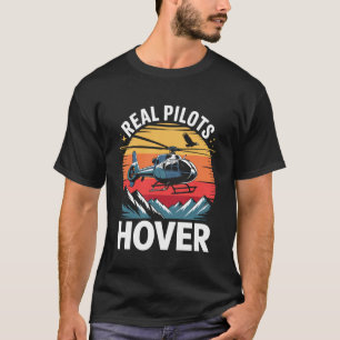 Camiseta Pilotos Reales Avientan Helicóptero Aviación Monta