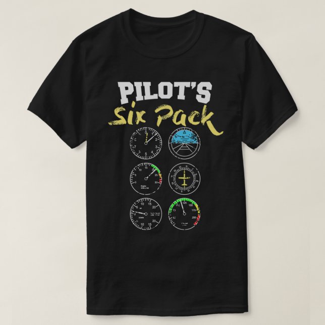 Camiseta Pilots Six Pack con instrumentos de cocción (Diseño del anverso)