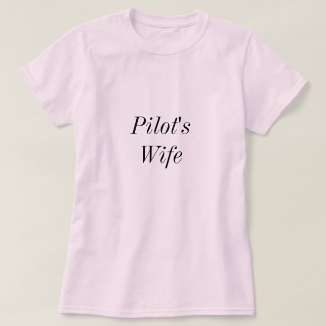 Camiseta Pilot'sWife (Diseño del anverso)