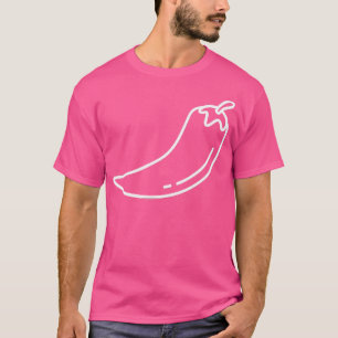 Camiseta Pimienta caliente minimalista
