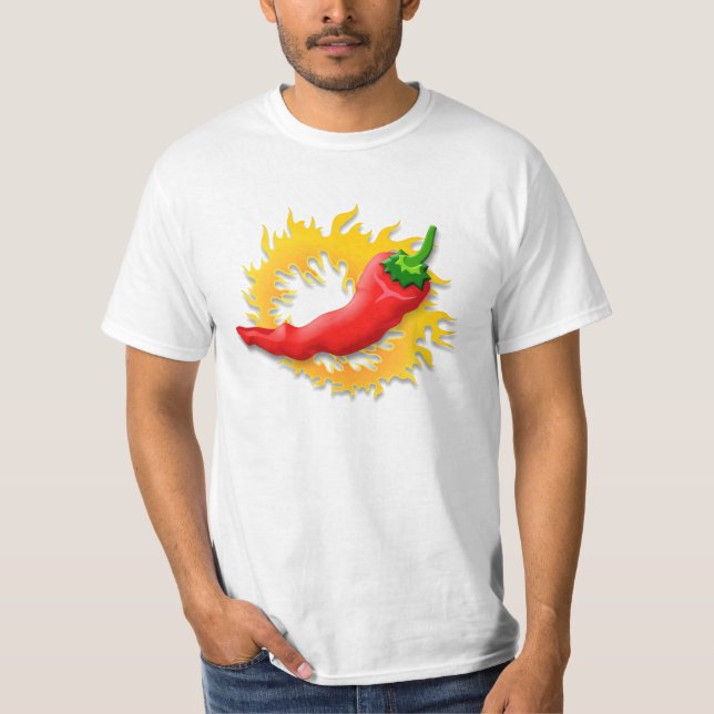 Camiseta Pimienta con llama (Anverso)