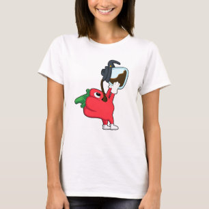Camiseta Pimienta con olla de café
