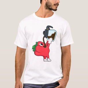 Camiseta Pimienta con olla de café