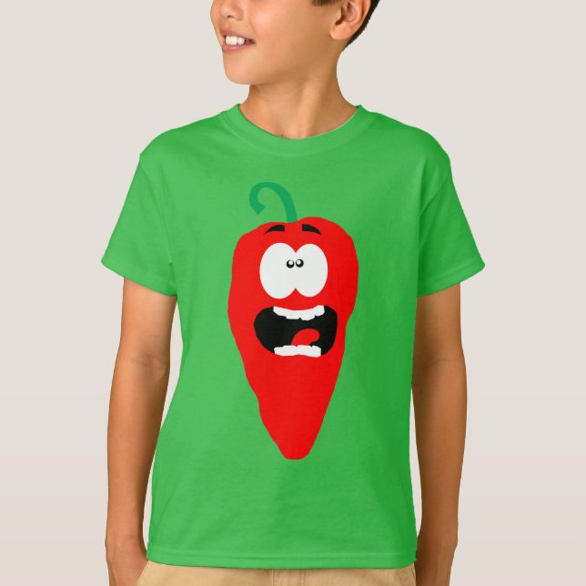 Camiseta Pimienta de chile candente de griterío (Anverso)