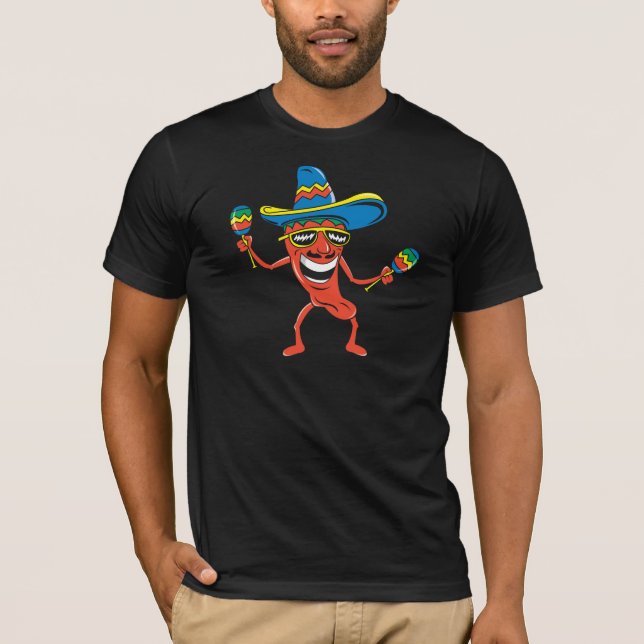 Camiseta Pimienta de chile mexicana (Anverso)