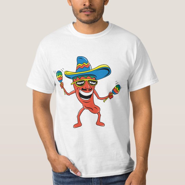 Camiseta Pimienta de chile mexicana (Anverso)