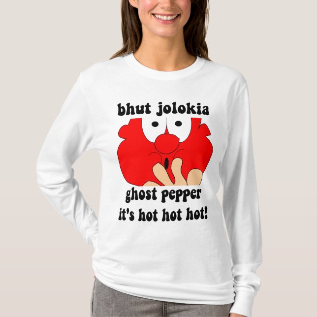 Camiseta Pimienta divertida del fantasma (Anverso)