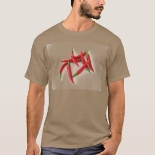 Camiseta pimientas de chiles candentes