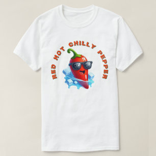 Camiseta Pimiento Picante Caliente Rojo