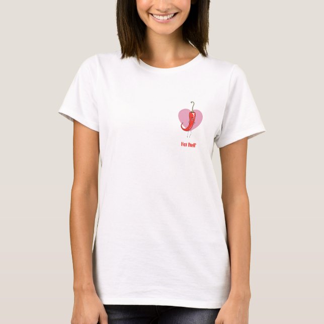 Camiseta Pimiento rojo divertido (Anverso)