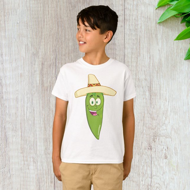 Camiseta Pimiento Verde Sonriente (Subido por el creador)
