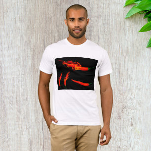 Camiseta Pimientos Chili en Llamas