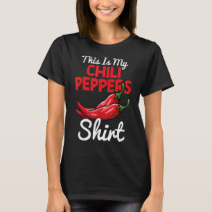 Camiseta Pimientos de chile pimiento rojo picante pimienta 