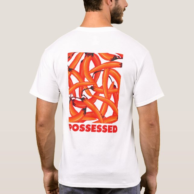 Camiseta Pimientos de pollo calientes rojos (Reverso)