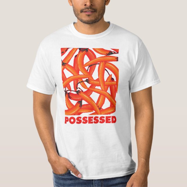 Camiseta Pimientos de pollo calientes rojos (Anverso)